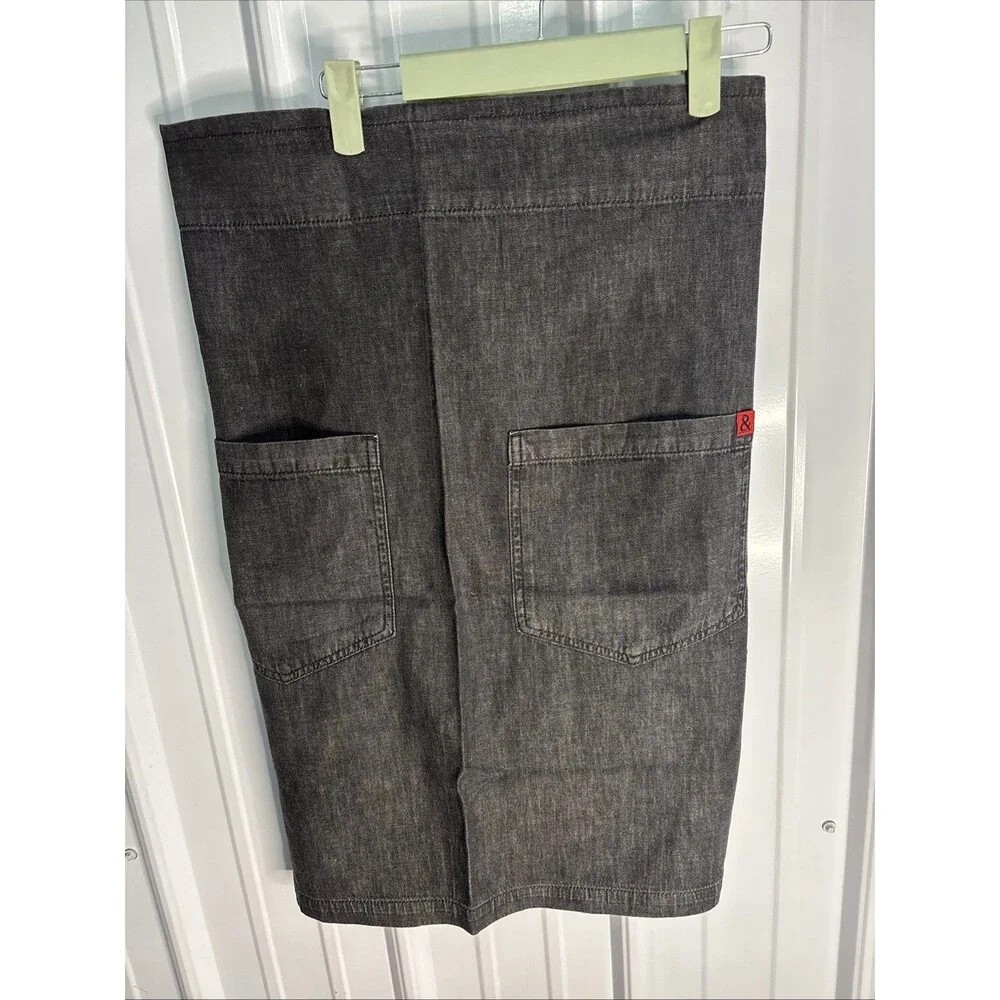 Hedley & Bennett Denim Bistro Apron Gray One Size